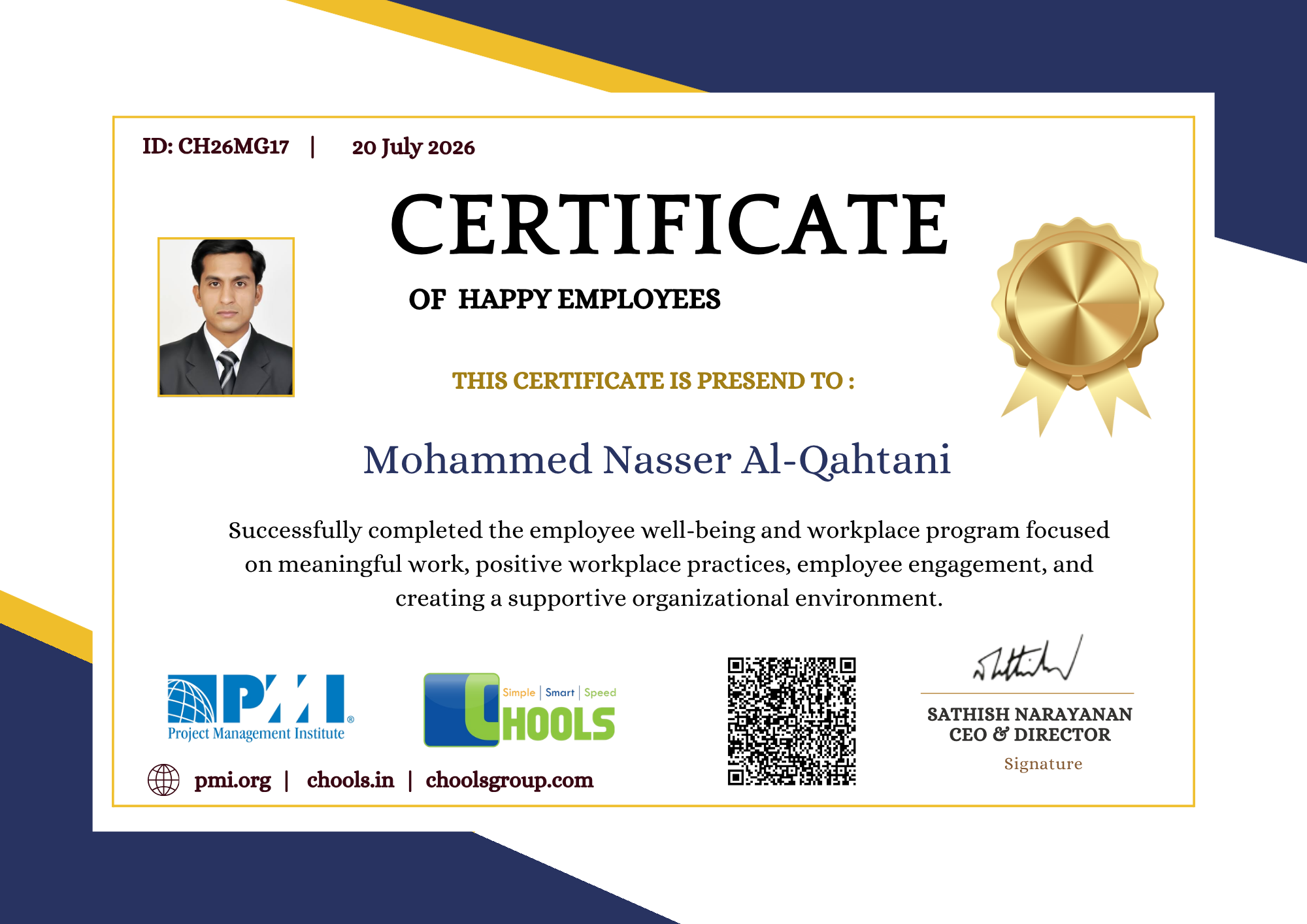 Management Programs Certificate